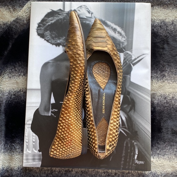Used Devi Kroell snakeskin animal print leather flats. Size 39 1/2 - Picture 4 of 6
